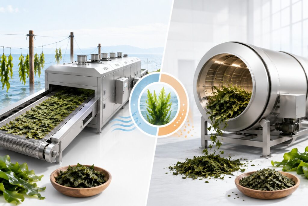 Seaweed Drying Methods: Belt Dryer vs Drum Dryer – A Complete Comparison