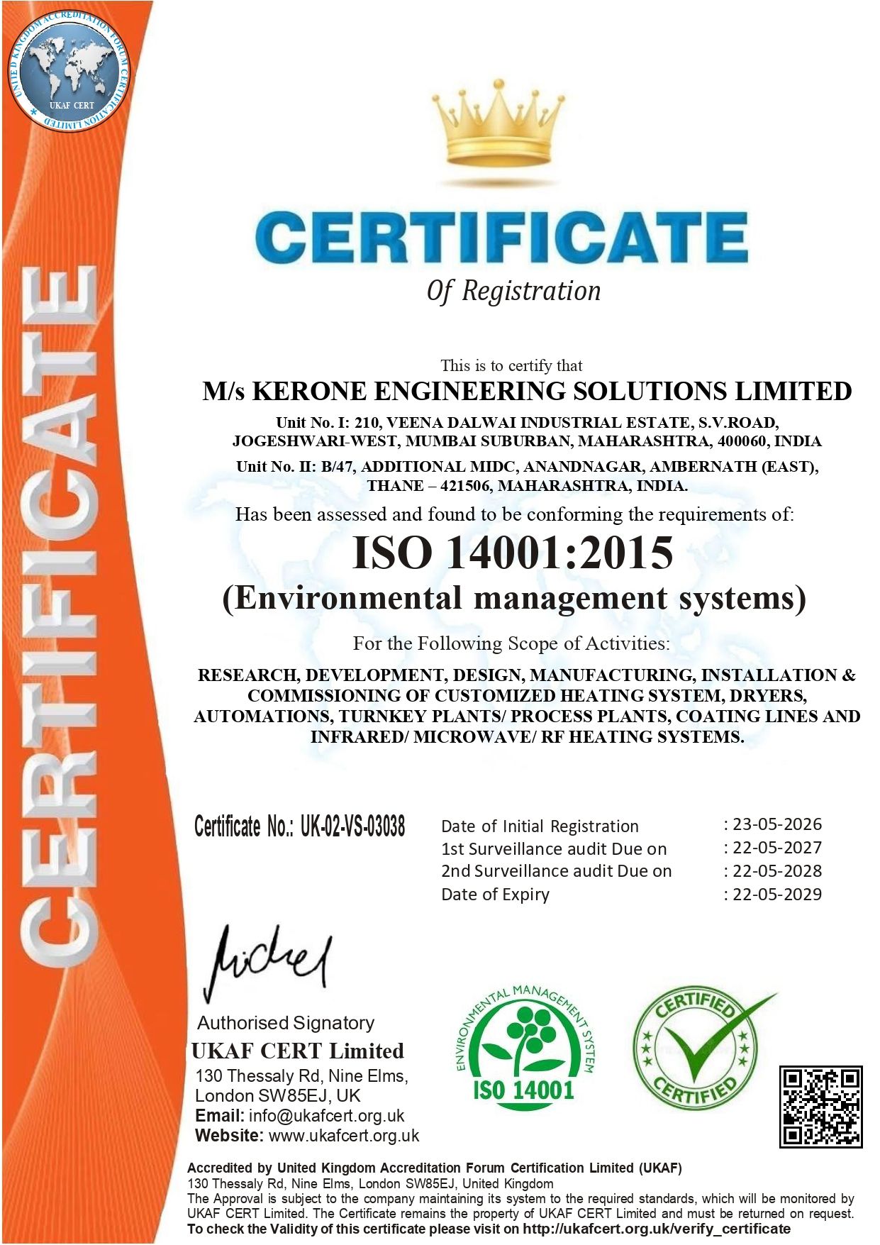 ISO 14001 UK